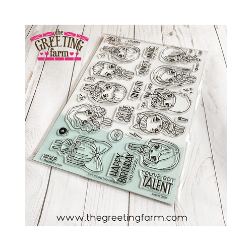 CHEEKY DIVAS KIT-The Greeting Farm Clear Stamp-Stamping Craft-Pop Stars-Singers