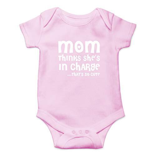 Mom Thinks She's In Charge... That's So Cute - Love Mommy Funny Newborn Pink - Picture 1 of 4