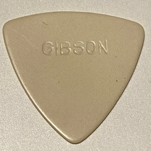 Vintage Guitar Picks-1950’s Gibson- Impressed Logo 346 Heavy White Celluloid-NOS