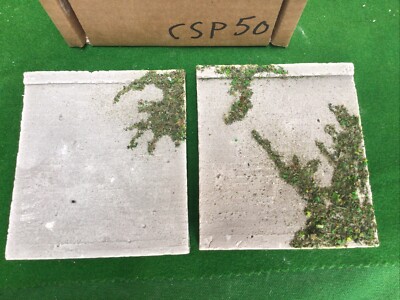 OO Maßstab HO Messgerät Betonstil BRÜCKENSTÜTZWAND X2 - Laub Detail CSP50