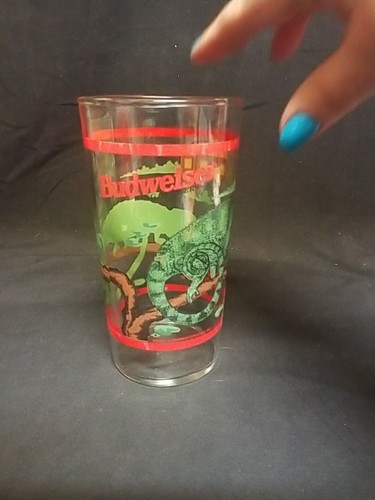 Budweiser Beer Glass, w/Iguanas, "We Could've Been Huge!" 5.25" T - Picture 4 of 7