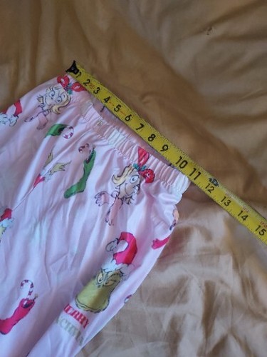 Dr Suess The Grinch Christmas Pajama Pants Girls S Elastic Waist Pink,green,red - Picture 5 of 6