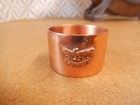 Napkin Ring    Copper  1 x SOLID With Crest of ZAMBIA