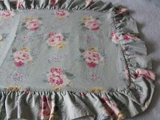 Pr. Ralph Lauren King Pillow Shams Cottage Lane Quilted Ruffled edge EUC