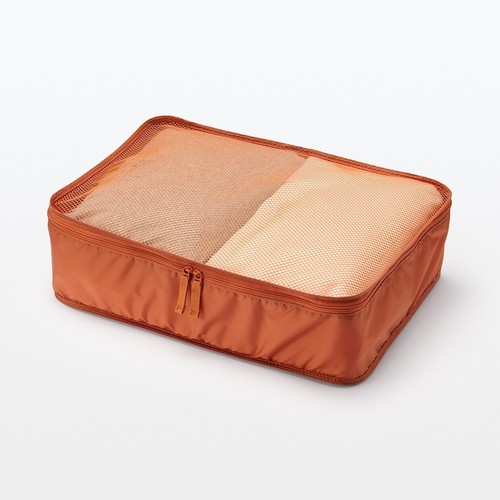 MUJI GUSSET CASE Compact Pouch laundry Bag Single type sorting S M Pocket-able - Picture 9 of 33