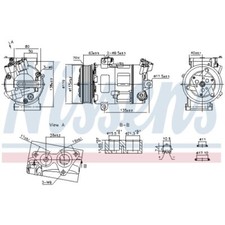 Kompressor, Klimaanlage NISSENS 890947 passend für FIAT NISSAN OPEL