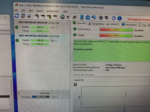 2 x WD40EZRZ WD BLUE 4TB SATA 3,5" FESTPLATTE 7200 U/min Nutzung 16 Tage (insgesamt 8TB) - Bild 3 von 7
