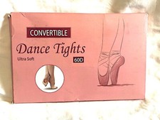 Girls Dance Tights Sz XL-Child Convertible Ultra Soft 3 Pair Pkg. NEW