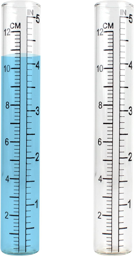 2Pcs 5" Capacity Rain Gauge Glass Replacement Tube for Yard Garden Outdoor Home - Picture 12 of 12