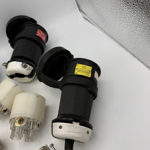 (Mixed LOT) HUBBELL Twist Lock Turn & Pull Connectors Hubbel 3 & 4 prong - Picture 8 of 8