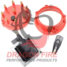 Tune Up Kit Cap Rotor & Coil For 1978-1996 Ford Lincoln Mercury EFI 5.0L 5.8L V8