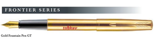 Parker Frontier Gold Gt Brunnen Tinte Stift Fp Brand Neu IN Box Versiegelt Feder - Bild 2 von 3