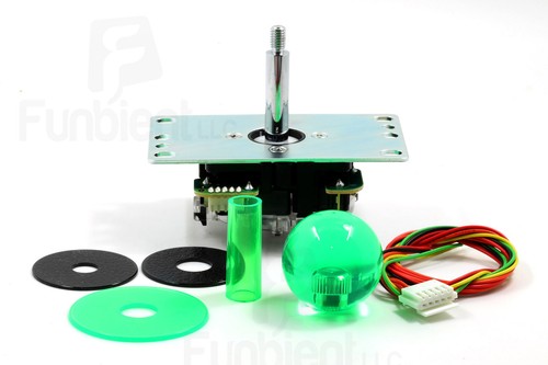 Joystick Arcade Sanwa Original Japón JLF-TP-8YT-SK Bola VERDE Translúcida Translúcida - Imagen 2 de 10