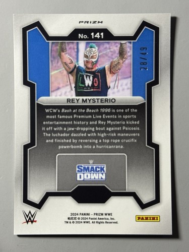 Rey Mysterio 2024 Panini Prizm WWE /49 Green Undercard #141 LWO RAW Smack Down - Photo 2 sur 3