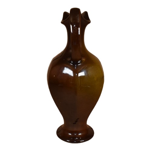 Owens Utopian Early 1900s Vintage Art Pottery Hand Painted Floral Ewer 981 - Picture 4 of 7