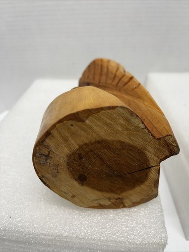 Wooden Vintage Handcrafted Bird Statue Unbranded 9" Tall - Picture 5 of 6