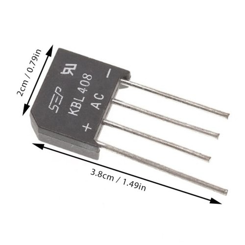 10 Stück Brückengleichrichter Praktischer Gleichrichter Brücke Pfahl Brücke Gleichrichter Fabrik - Bild 3 von 7