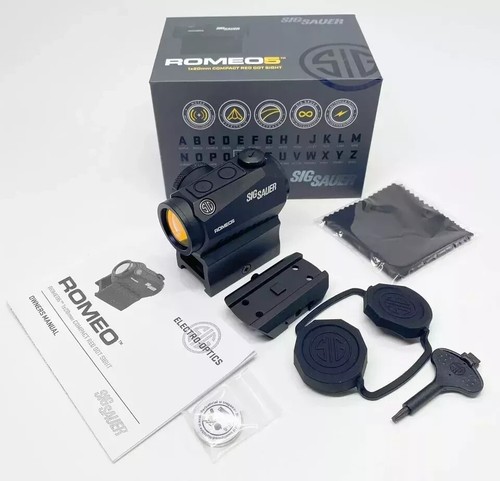Sig Sauer ROMEO5 1x20mm 2 MOA Red Dot Sight 10 Illumination Settings - SOR52001 - Picture 6 of 8