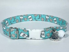 Cat Collar- "Milk and Cookies" Adjustable Breakaway Safety Quick-Release Collar