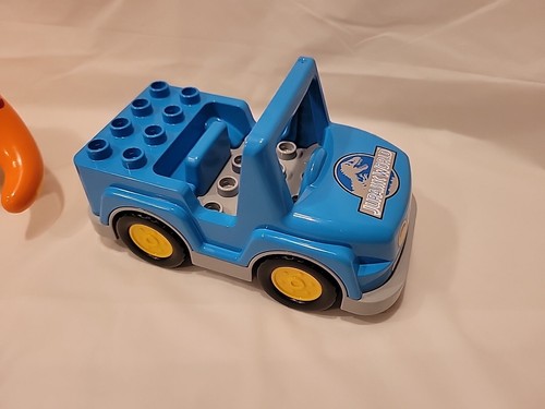 Lego Duplo Figure T-Rex Dinosaur And Vehicle Jurassic World Truck - Picture 3 of 6