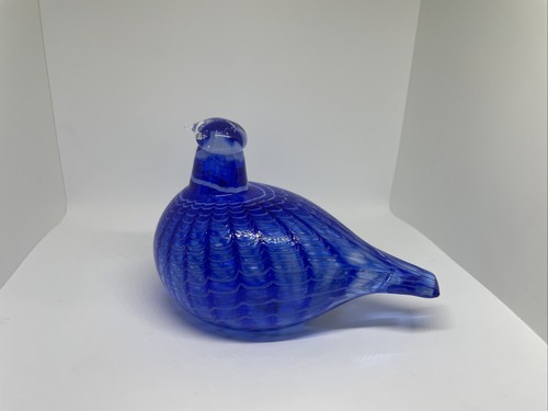 iittala Birds By Toikka BlueBird Sinisulka Design By Ovia Toikka Signed w/ Box - Picture 9 of 14