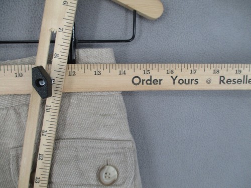 Country Road Skirt Womens 8 Beige Linen A Line Mini Button Pockets Zip - Picture 5 of 13