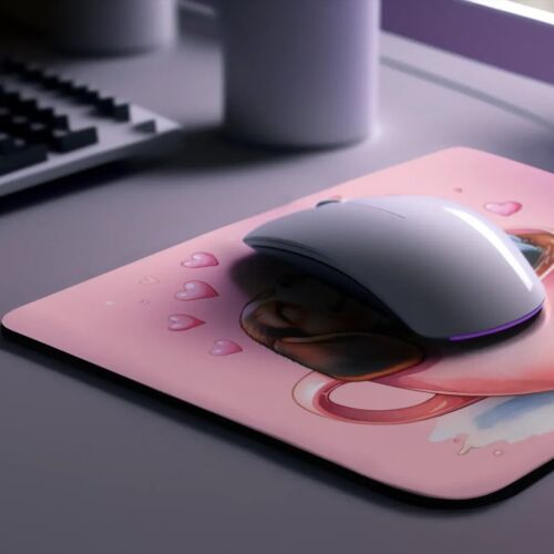 Pink Balloons Dog Mouse Pad for Home Office Gaming Working Desk Computer Desktop - Picture 3 of 45