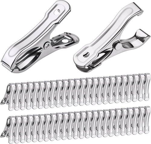 50 PCS Garden Clips, Greenhouse Clamps, Stainless Steel Greenhouse Clips for Net - Picture 9 of 12