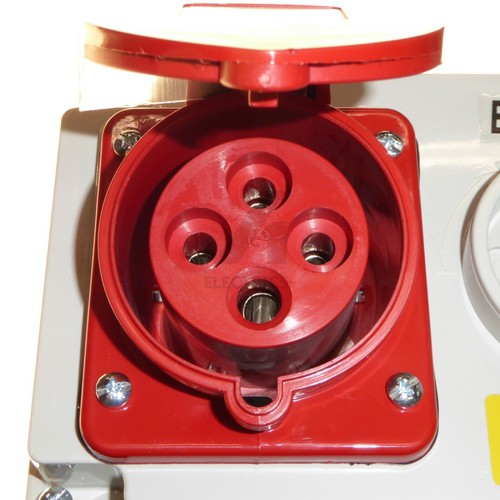 Interlocked Switched Socket 3 Phase 16A 32A 4 Pin 5 Pin 415v Red Wall mount IP44 - Picture 18 of 34