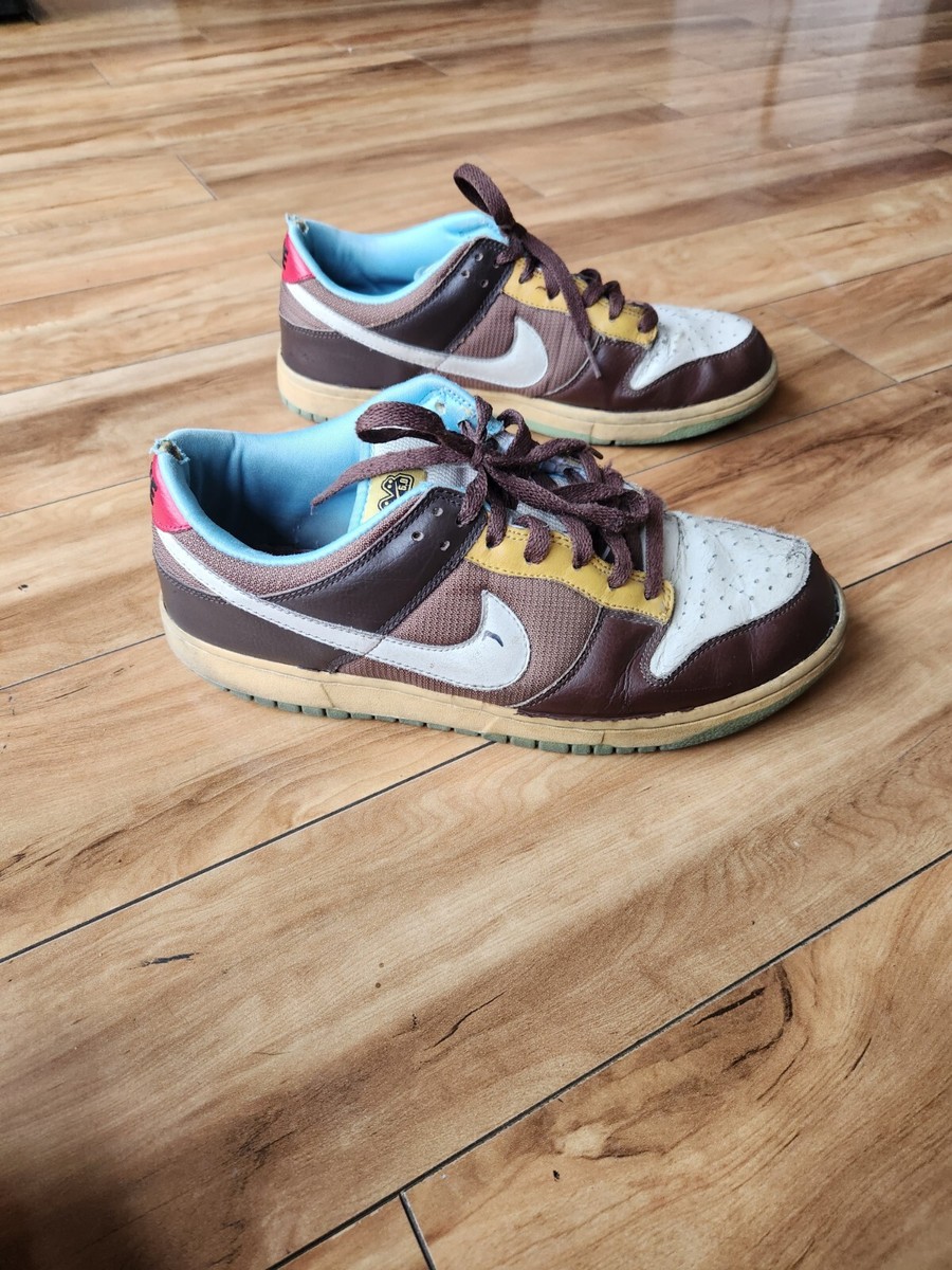 Vintage 2008 Nike Dunk Low 6.0 314142 203 Size 10 Chocolate