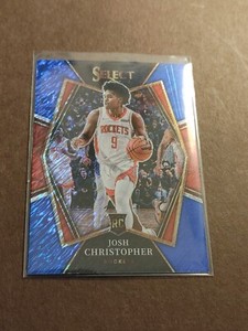 2021-22 Panini Select Josh Christopher #133 Premier Level Blue Shimmer Prizm