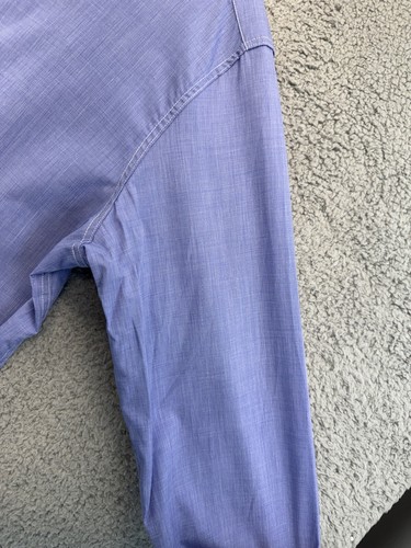 DOCMEN Italienisches Langarm Hemd mit Knopfleiste Herren 15 1/2 39 Blau - Bild 9 von 24