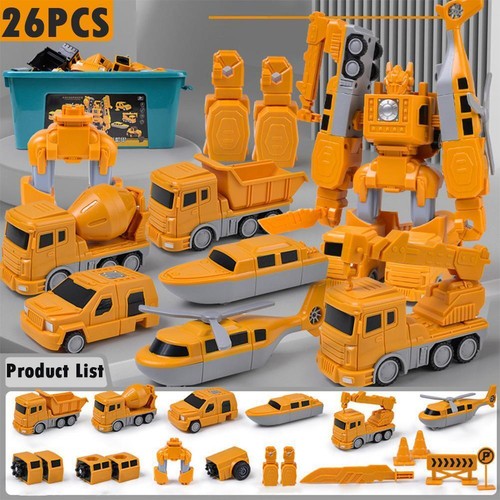 Magnetic Transform Engineering Car Assembled Toys 2024 HOT~ T7Q5 - Picture 5 of 16