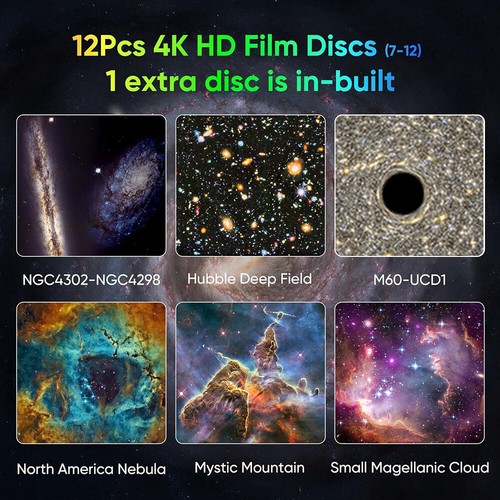 HD 4K Planetarium Projector Galaxy Starry Sky Nebula Space LED Night Light Gifts - Picture 8 of 18