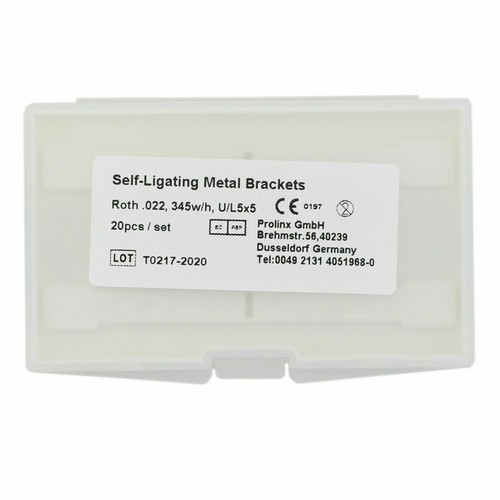 5 Dental Orthodontic Self-Ligating Bracket Metal Braces Roth 022 GAC Empower 5-5 - Picture 10 of 18