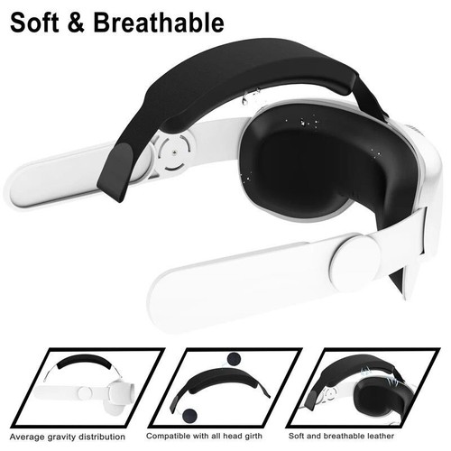 Cinghia testa regolabile design comfort per Meta Quest 2/Oculus Quest 2 Elite - Foto 10 di 11
