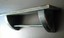 vintage 17" distressed brown black white mix color wood shelf w/ towel holder