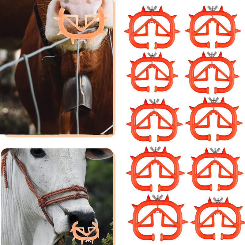 10 Pack Cow Nose Ring Thorn Weaner Cattle Milk Anti Sucking Sucking Weaning Tool