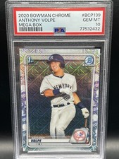 2020 Bowman 1st Chrome Mega Box - Anthony Volpe #BCP139 - PSA 10 GEM MINT -Yanks