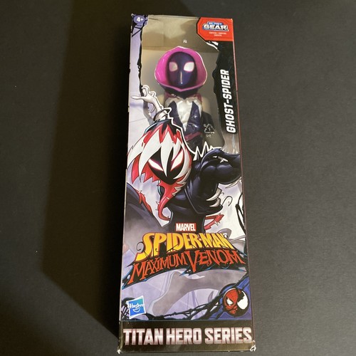 Marvel GHOST-SPIDER Maximum Venom 12 inch Titan Hero Series Action Figure Hasbro - Picture 1 of 9
