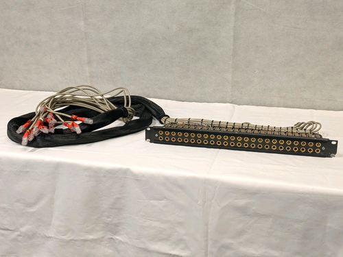19" 1U Jackfield Audio Panel 2 rows x 24 M&M Brass Jacks Mono Pitch Rackmount - Afbeelding 9 van 13