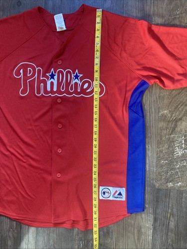 Majestic MLB Philadelphia Phillies Jimmy Rollins 11 Jersey XL See Description - Picture 9 of 12