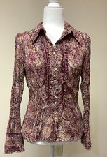 Violet Claire Long Sleeve Print Blouse M