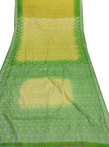 Om Vintage Indian Sari Pure Silk Thread Woven Saree Multicolor Fabric ZA11867 - Picture 4 of 12