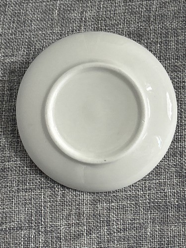 Isaac Jacobs of NY White Ceramic Trinket/Ring Holder Plate w Gold Rhino Figure - Picture 6 of 8