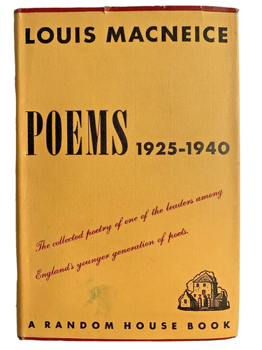Louis MacNeice, Poems 1925-1940. 1st Edition, Irish Modernist Poetry