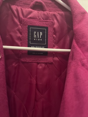 Kids Gap XXL 2XL Regular (14-16) Raspberry Pea Coat New NWT - Picture 3 of 5