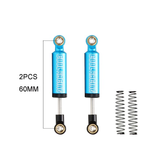 Amortiguador de resorte incorporado de aleación 60/70/80/90/100/110 mm para Axial SCX10 TRX4 - Imagen 25 de 48