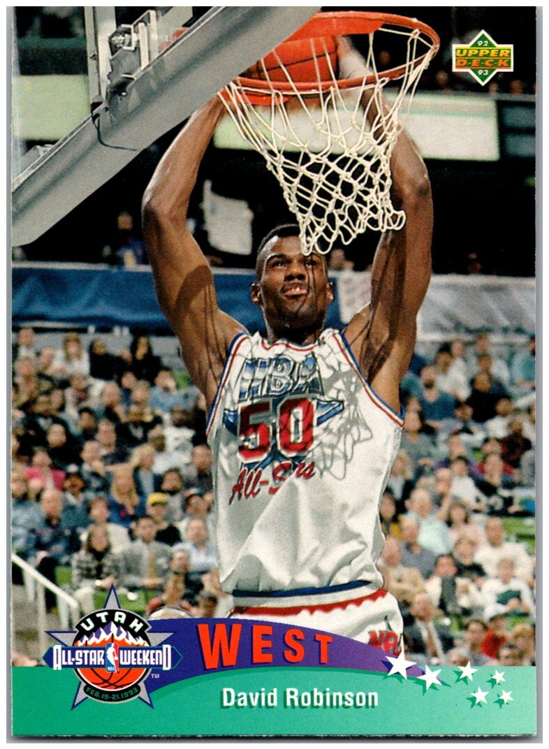 1992-93 UD Upper Deck European Spanish #16 David Robinson - HOF FREE SHIPPING!