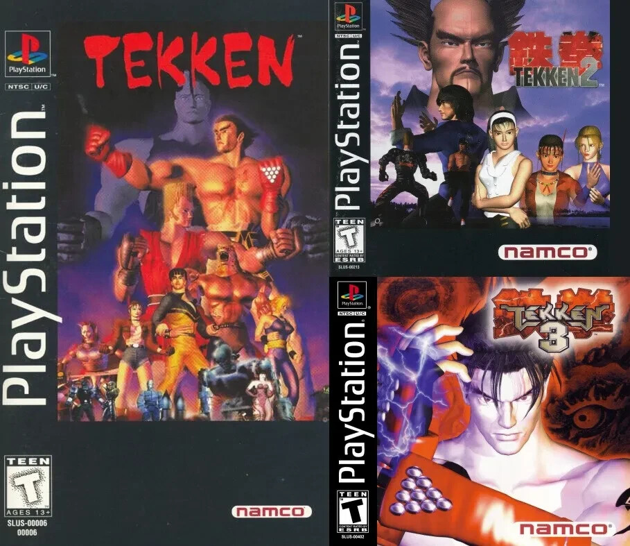 Tekken 1, 2, 3 Trilogy II III (PlayStation 1 PS1) Discs Near
